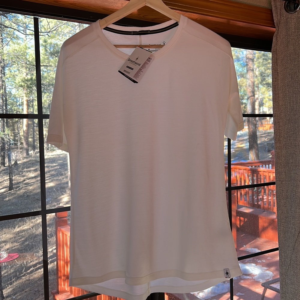 NWT Smartwool Merino wool White T-shirt